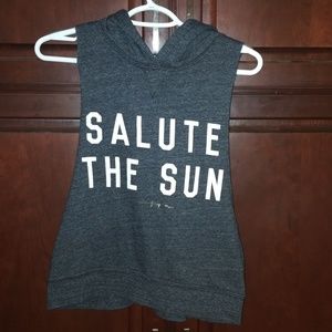 Salute the sun sleeveless hoody